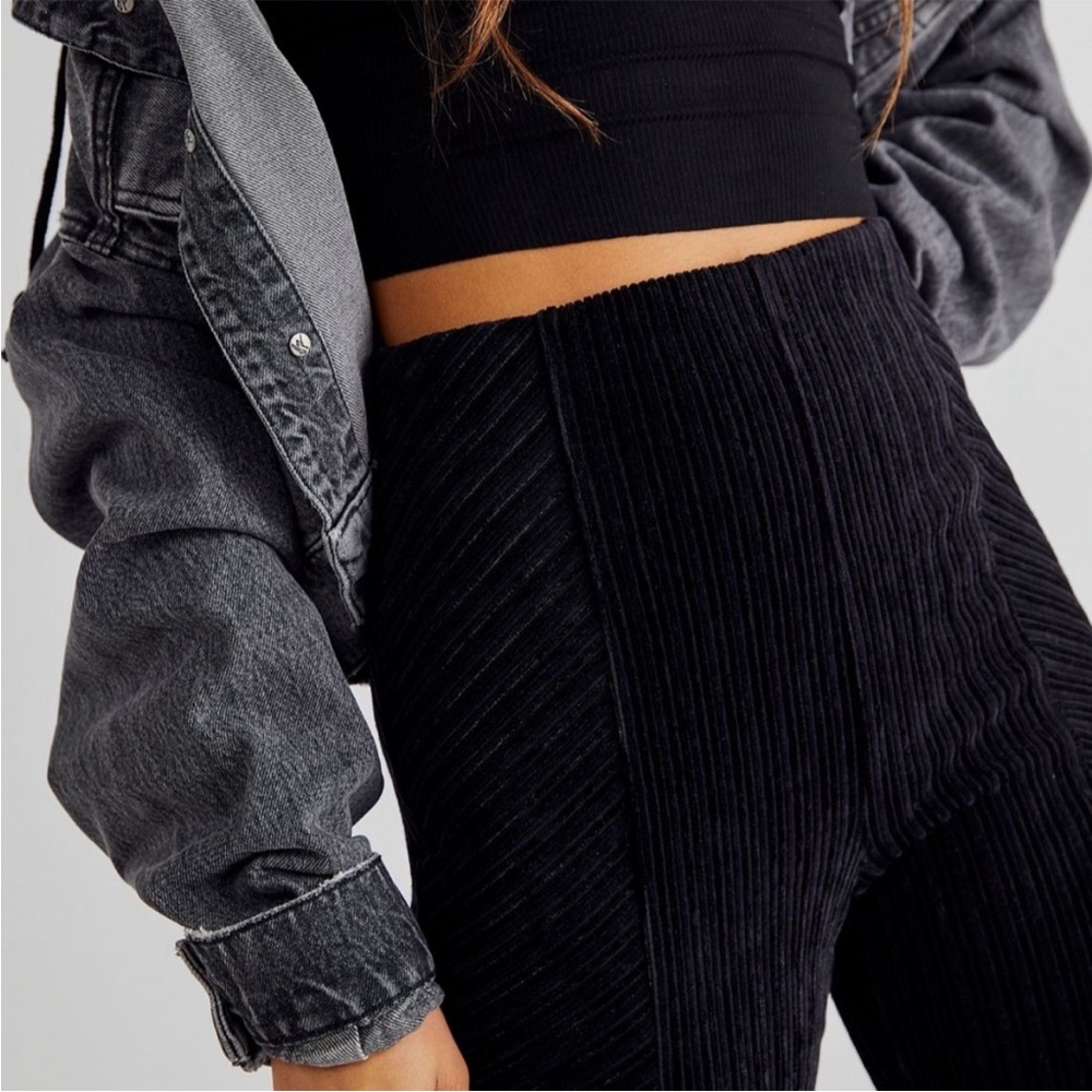 Free People Velvet pull on flares size medium